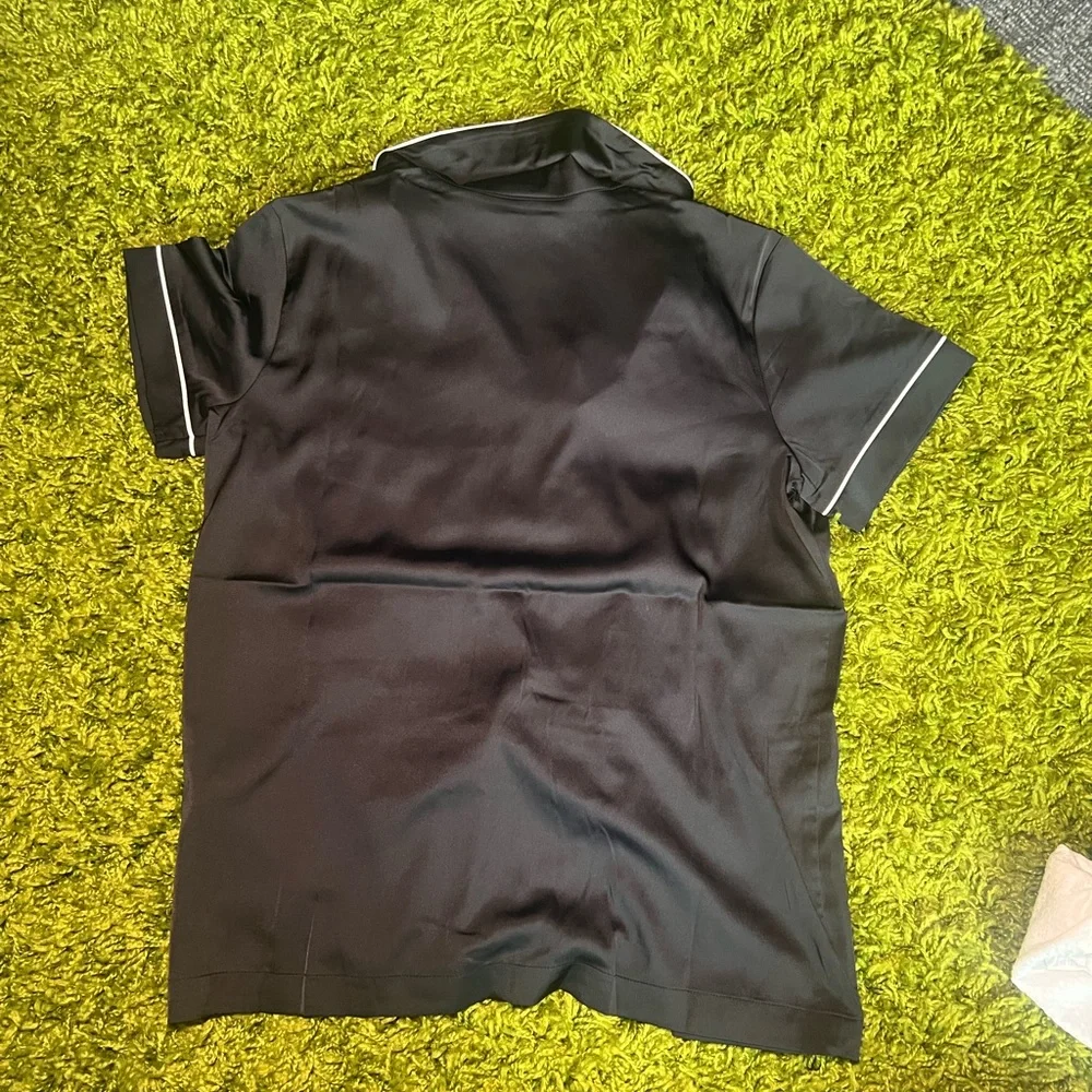 INC International Concepts Black Satin-Like Pajama Set - Picture 5 of 6